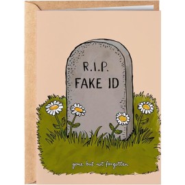 RIP Fake ID Greeting Card